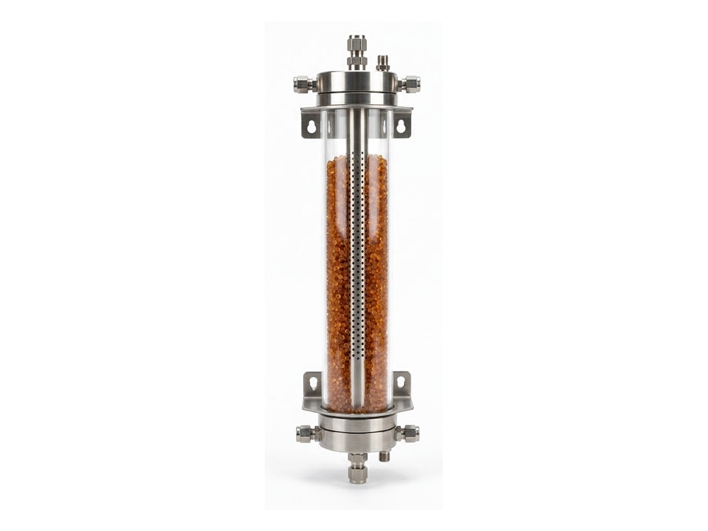 Vertical Diffusion Aerosol Dryer Column with Indicating Silica Gel