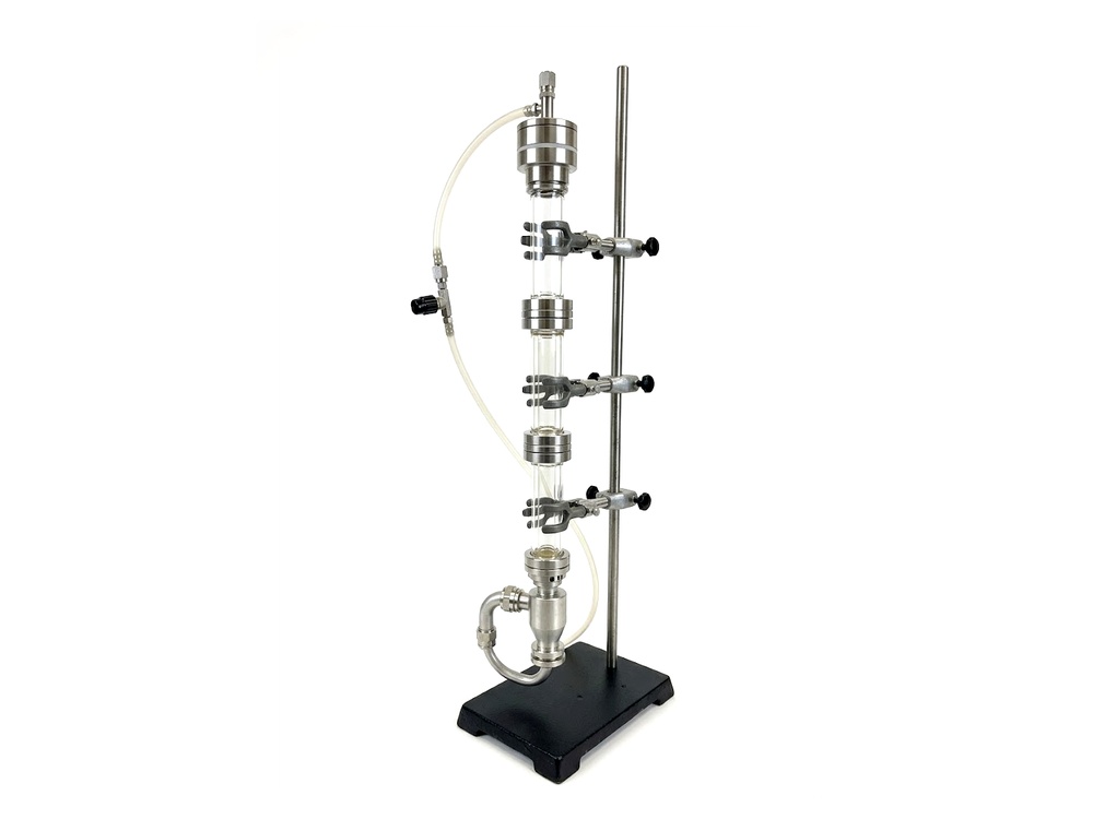 Vertical Aerosol Denuder System on Heavy-Duty Laboratory Stand
