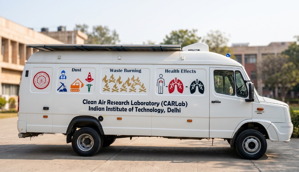 IIT Delhi CARLab Mobile Van in Active Field Operation